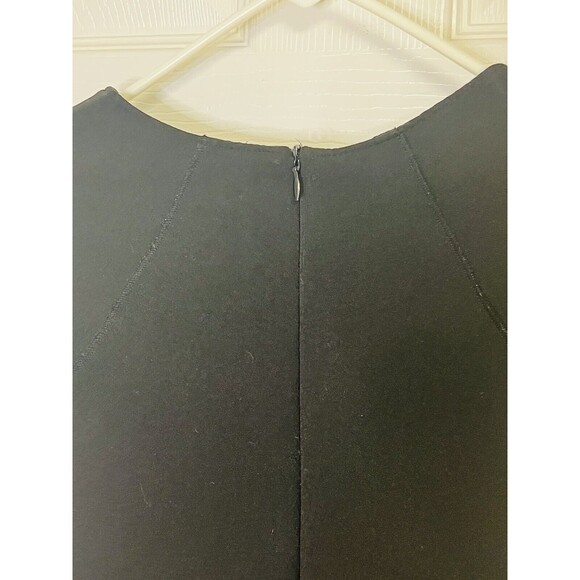 Zara Woman Basic Sleeveless Black Unlined Sheath Dress Small Pullover V-neck - Picture 7 of 9